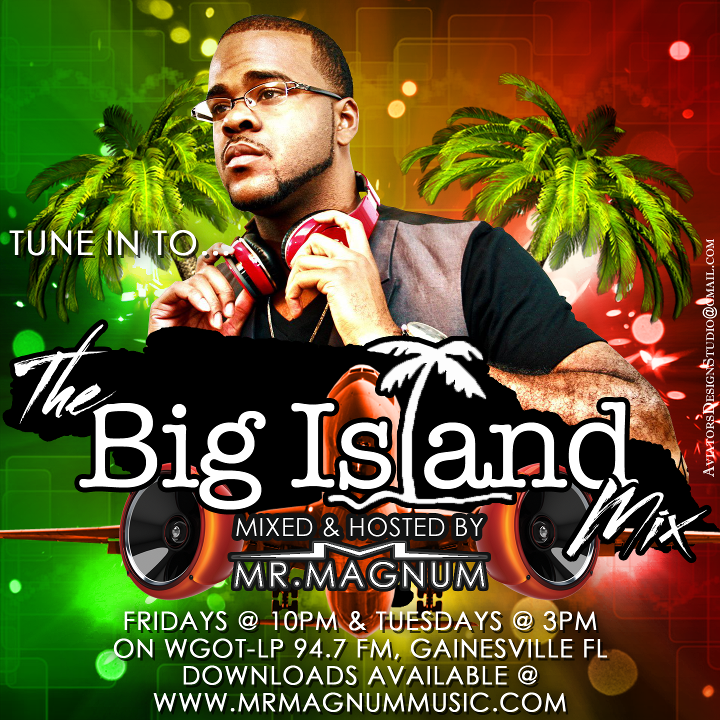 A high energy mix of music from the caribbean, including Reggae, Dancehalle, Soca and More, by your favorite DJ and Gainesville's #1 DJ, Mr. Magnum.