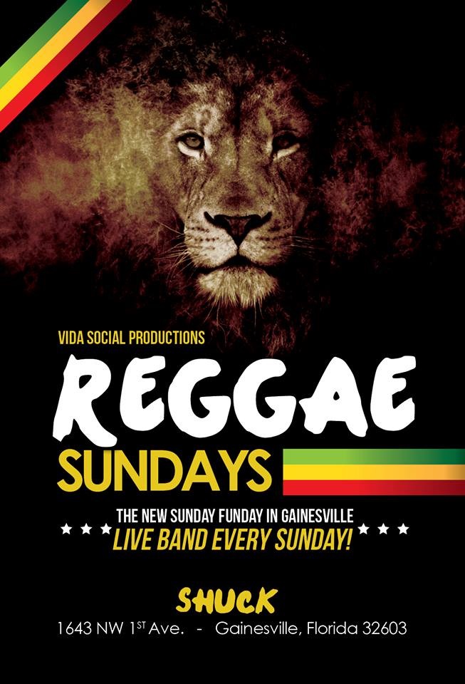 Reggae Sunday at Shuck in Gainesville Featuring Mr. Magnum