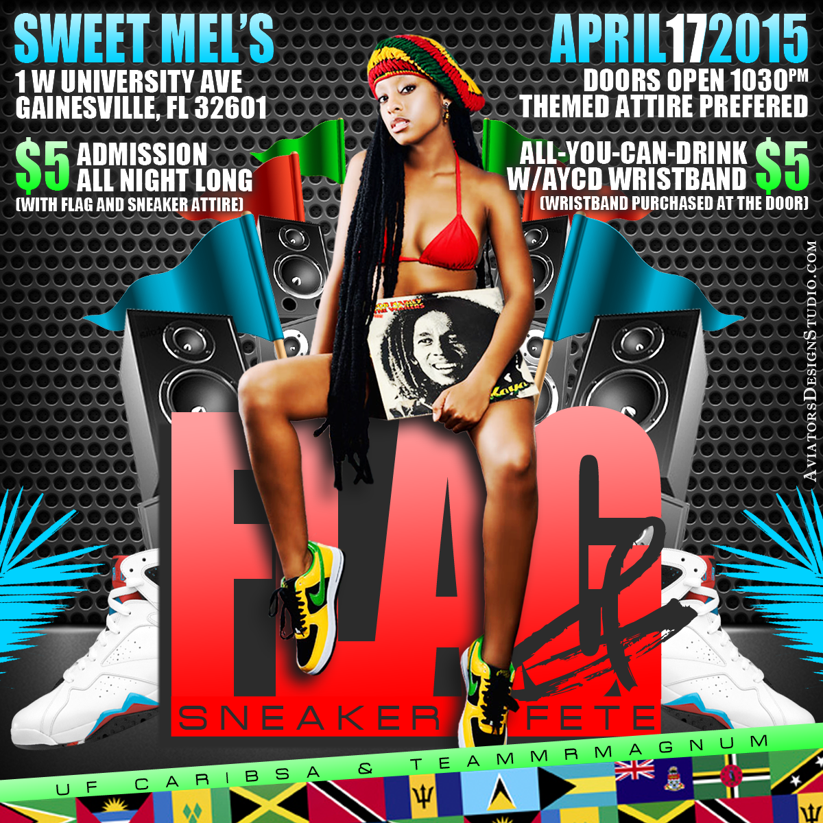 UF CaribSA presents Flag & Sneaker Fete with Mr. Magnum