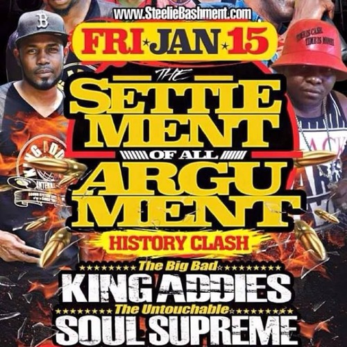 King Addies V Soul Supreme Clash Flyer