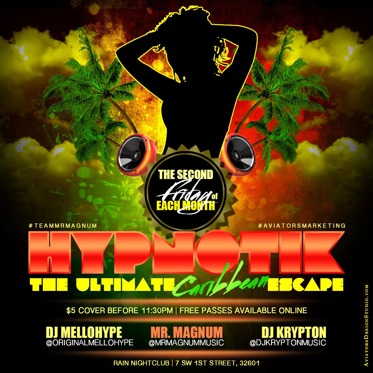 HypnotiK - The Ultimate Caribbean Escape featuring Gainesville's #1 DJ, Mr. Magnum