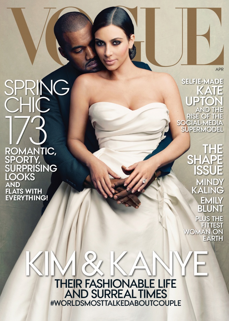 Kim & Kanye Take the Cover of Vogue