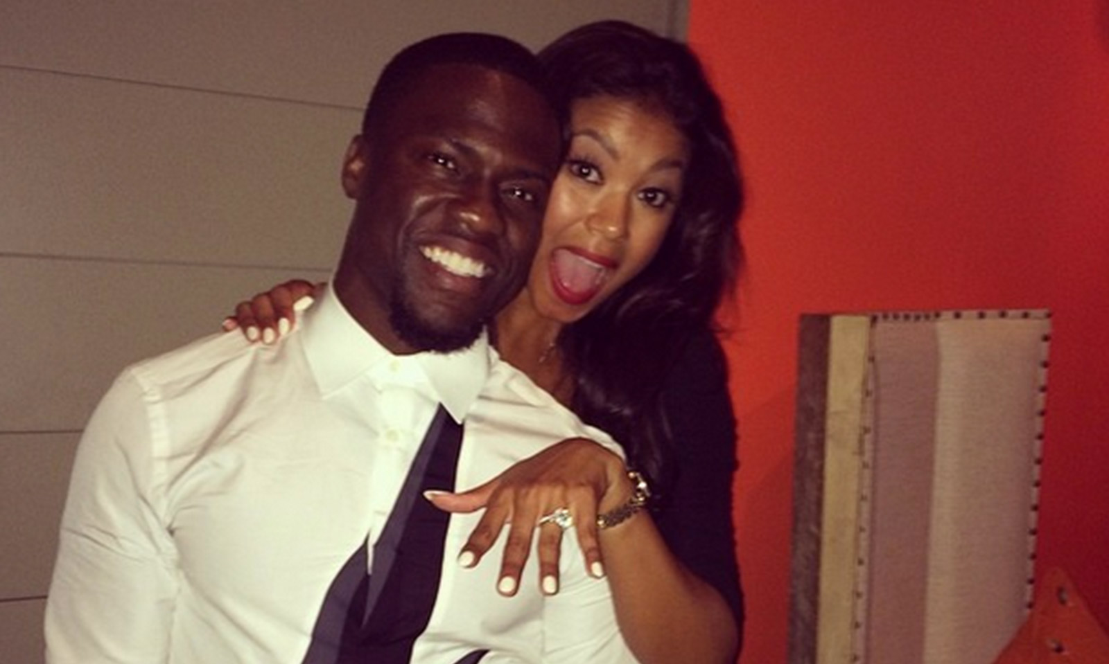 #SheSaidYes – Kevin Hart Proposes To Long Time Girlfriend, Eniko Parrish